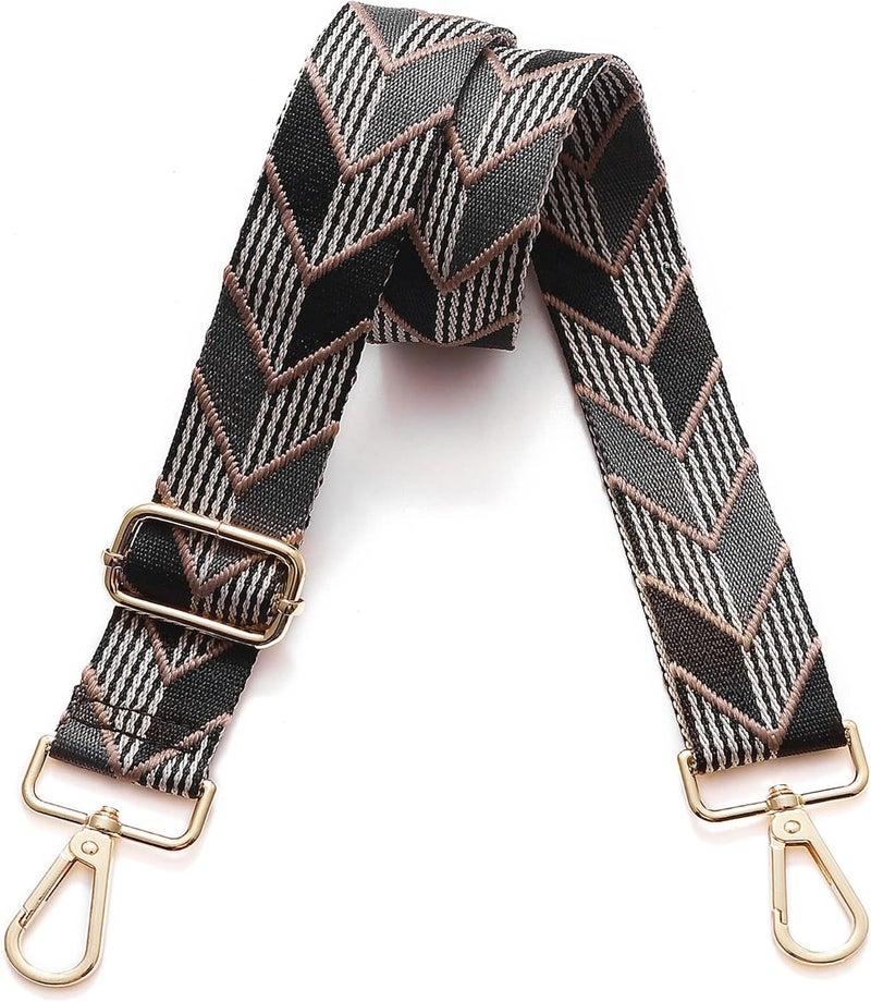 S-Jacorry Purse Strap Replacement Crossbody Wide Shoulder Strap Adjustable Canvas Straps Handbag Strap Replacement Belts - Image 1